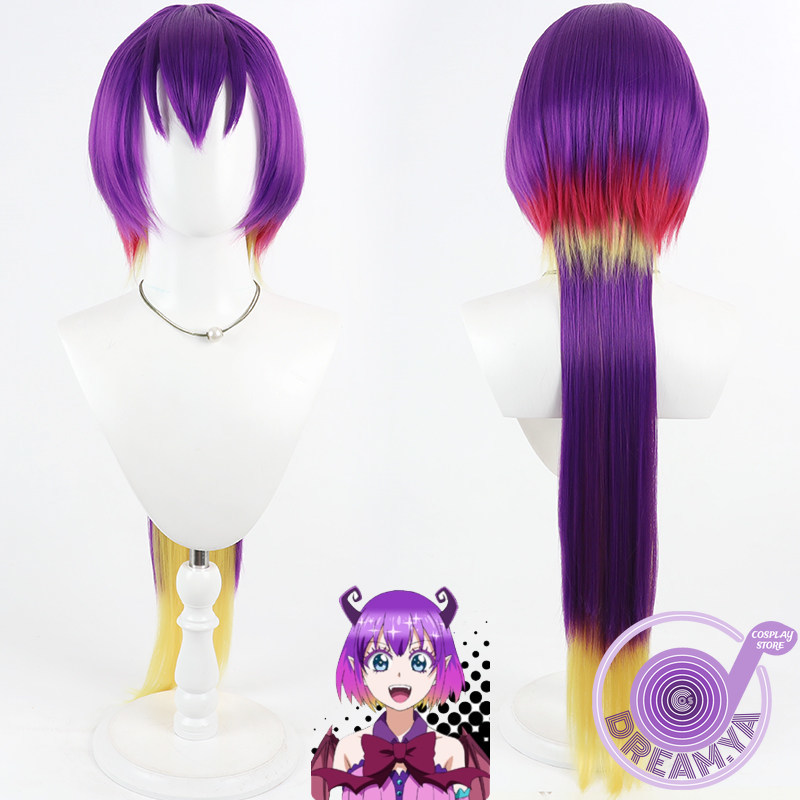 Anime Cosplay With Red Hair - Kuromu Cosplay Wig Mairimashita Long Purple