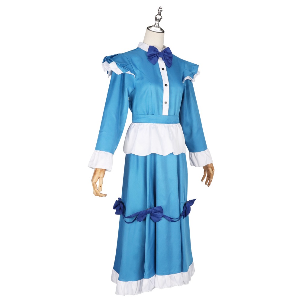 Poppy Red Hair Cosplay Costume - огляд і ціна Anime Cosplay Blue Hair