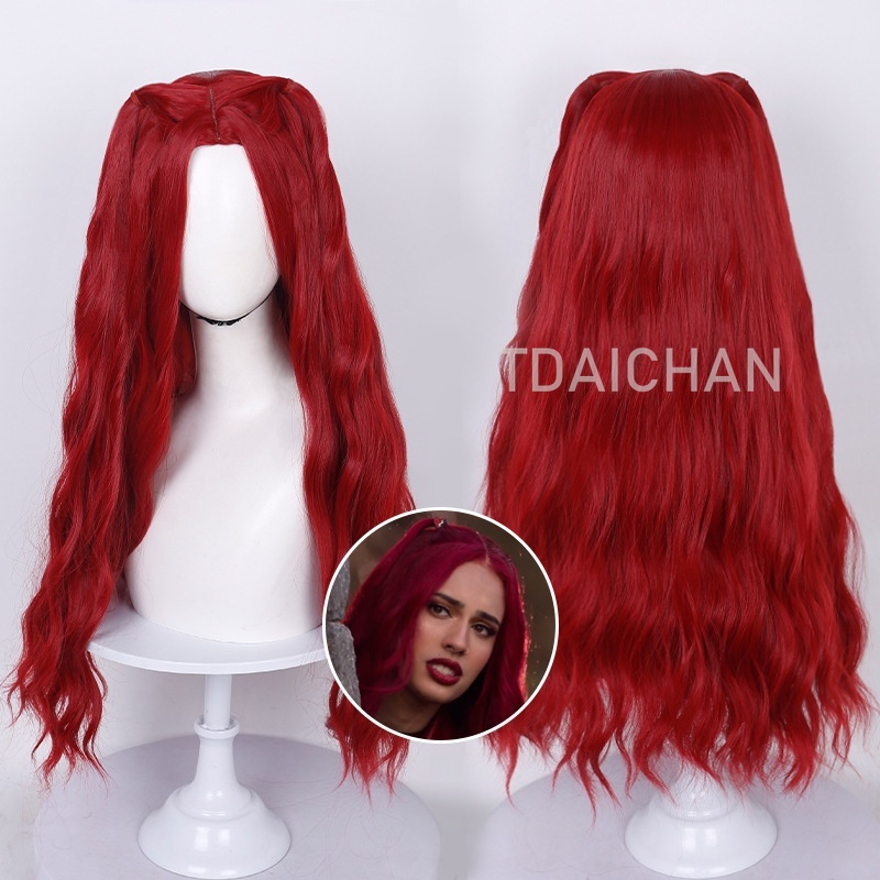 Curly Cosplay Wig Red princess - огляд і ціна Anime Cosplay Blue Hair