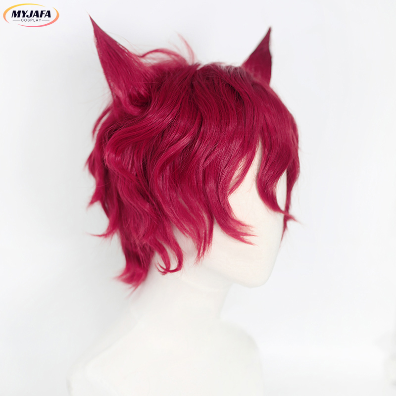Sett Cosplay Wig Game LOL Hear - огляд і ціна Anime Cosplay With Red Hair