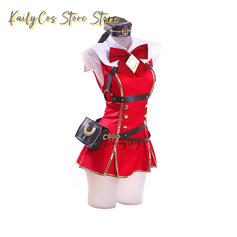 Gold Ship Cosplay Costume Wig  - огляд і ціна Anime Cosplay With Red Hair