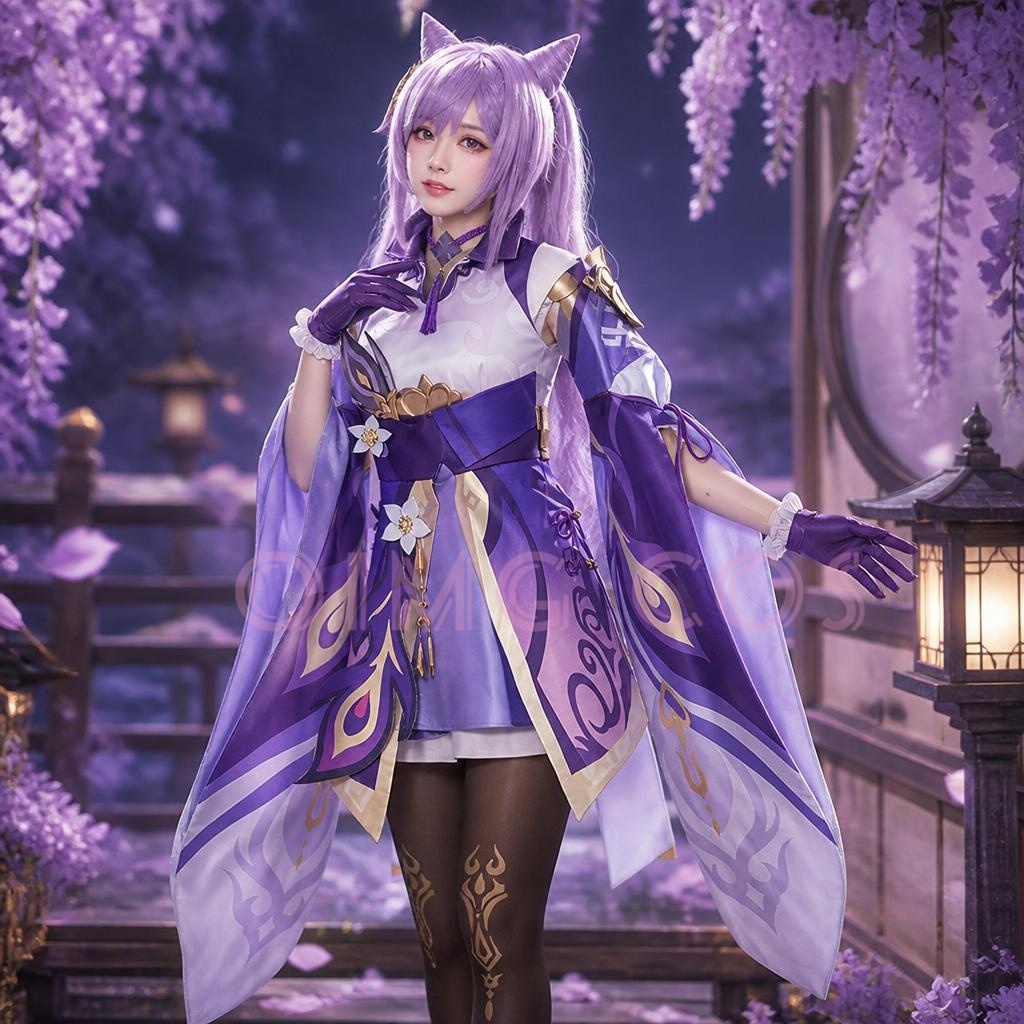 Genshin Impact Keqing Cosplay  - огляд і ціна Anime Cosplay Jumpsuit