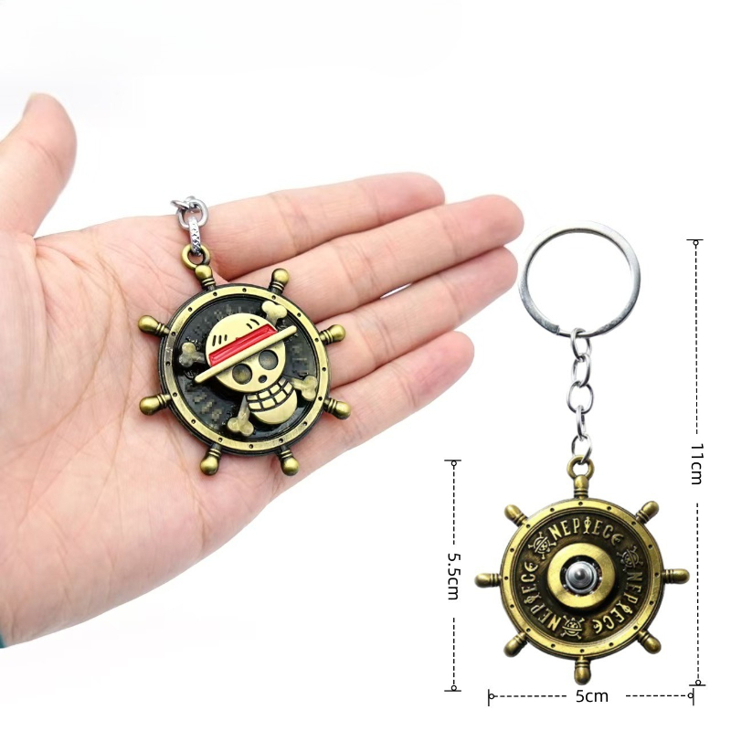 Rotating keychain, Luffy's Str - огляд і ціна One Piece Straw Hat