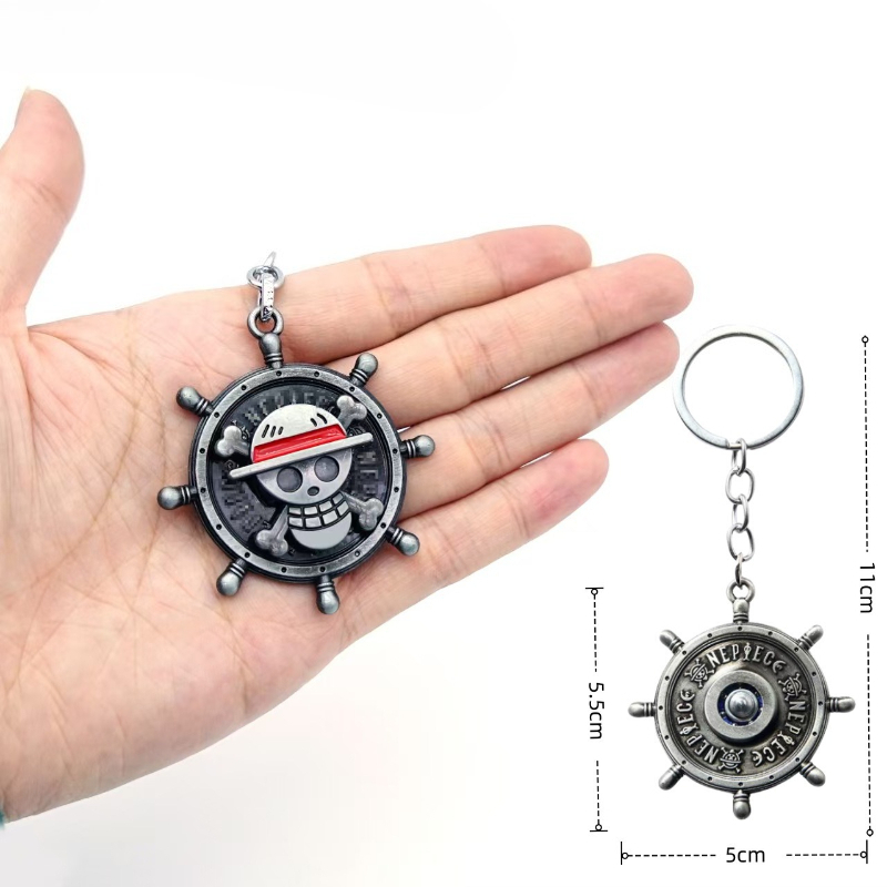 Rotating keychain, Luffy's Str - огляд і ціна One Piece Straw Hat