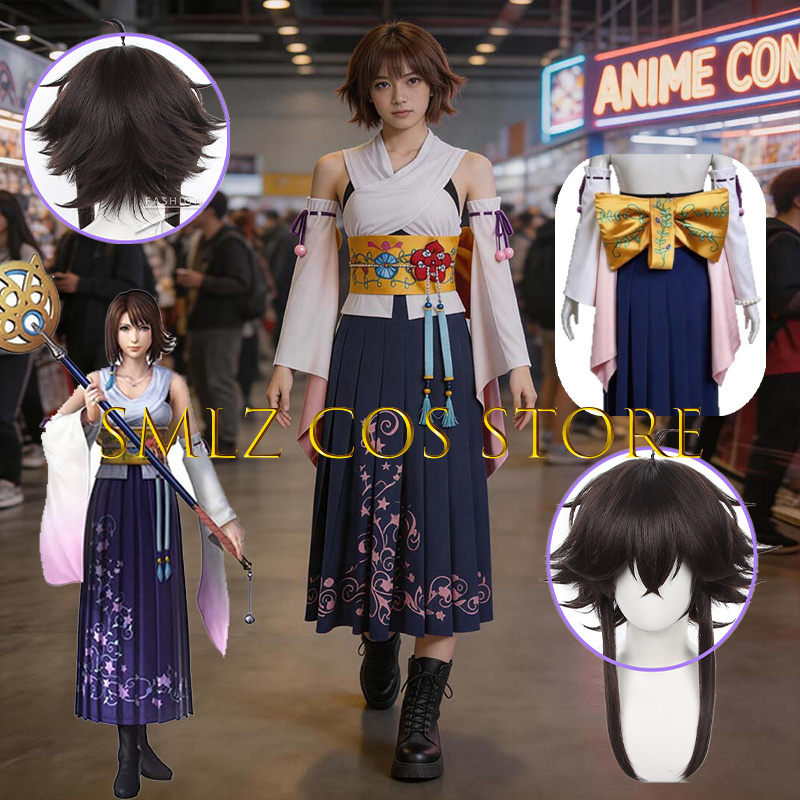 Smlz FFX Yuna Cosplay Anime FF - огляд і ціна Anime Cosplay Female