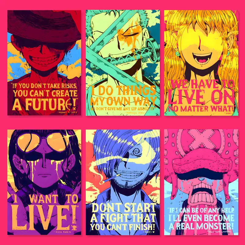 One Piece Retro Anime Wall Sti - огляд і ціна One Piece Straw Hat