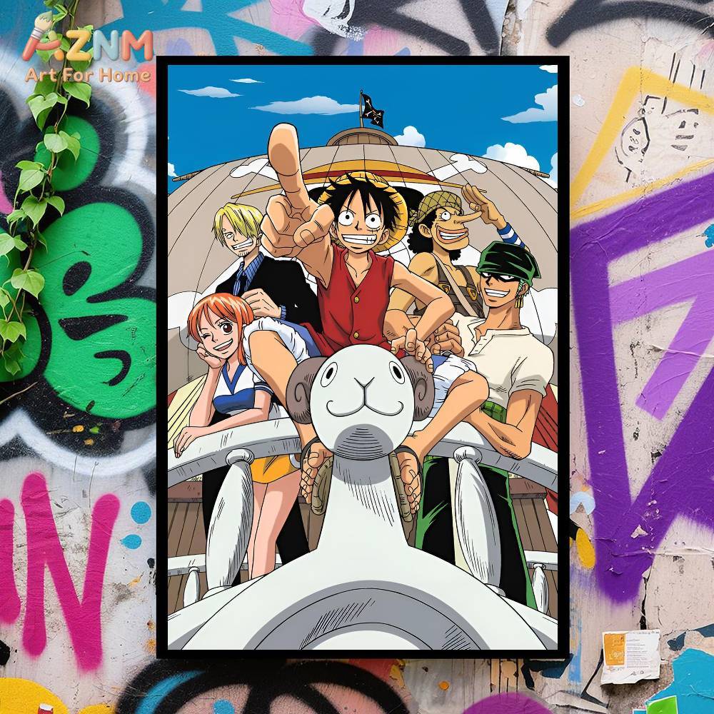 AZNM One Piece Unframed Canvas - огляд і ціна One Piece Straw Hat