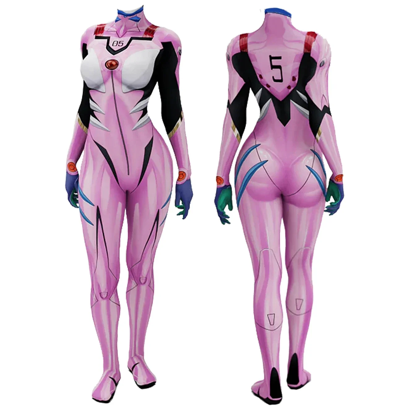 Anime EVA 05 Makinami Cosplay  - огляд і ціна Anime Cosplay Jumpsuit