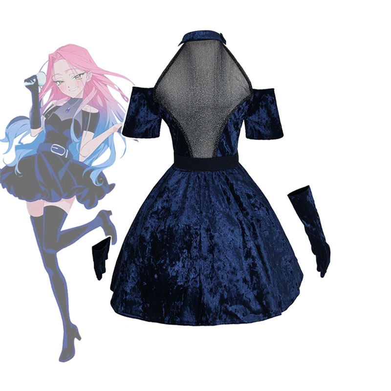 Mizi Cosplay Anime Alien Stage - огляд і ціна Anime Cosplay Blue Hair